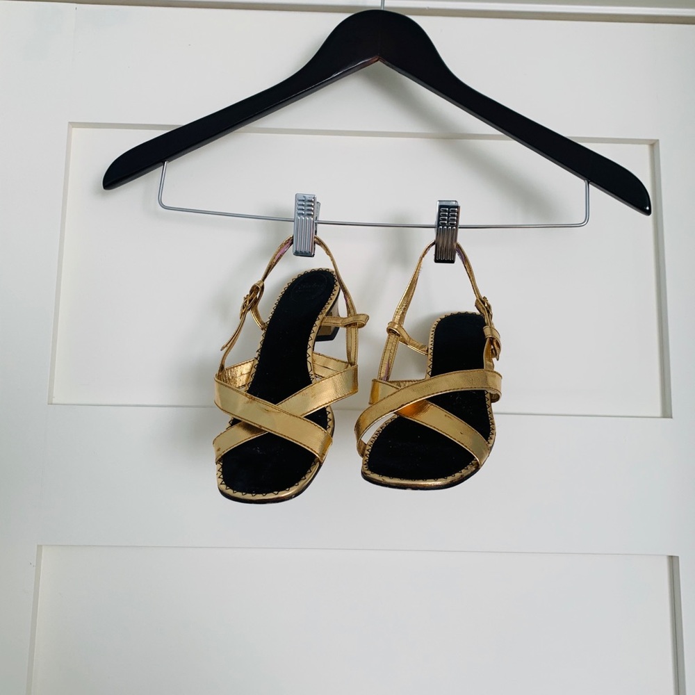 Vintage gold sandals